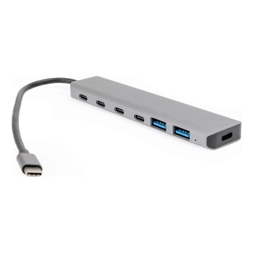 USB-C razširitveni hub 7 v 1 s Power Delivery 100 W