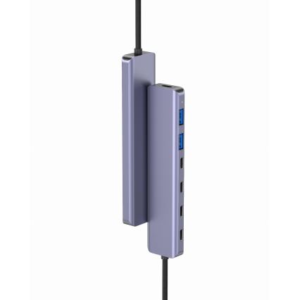USB-C razširitveni hub 7 v 1 s Power Delivery 100 W