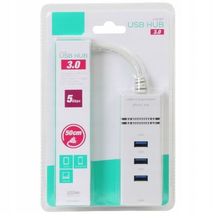 USB HUB 4xUSB 3.0 adapter 50 cm