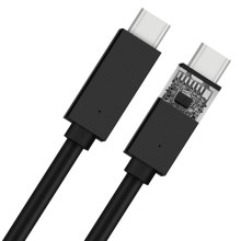 USB kabel USB-C 2.0 konektor 1m črna