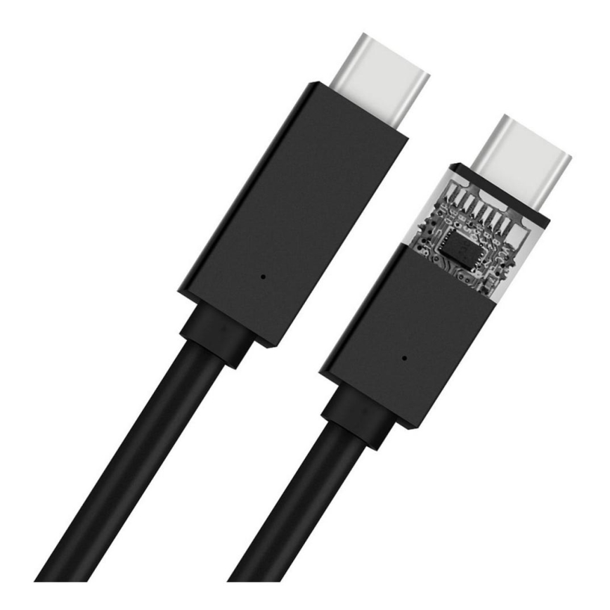 USB kabel USB-C 2.0 konektor 1m črna