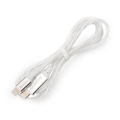 USB kabel USB-C / Lightning priključek z LED osvetlitev 27W 1m bela