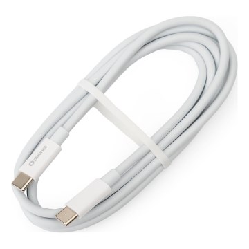 USB kabel USB-C / USB-C priključek 100W 1,5m bela