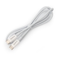 USB kabel USB-C / USB-C priključek 60W 1m bela