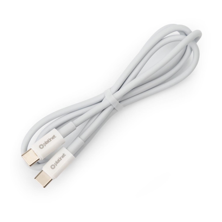 USB kabel USB-C / USB-C priključek 60W 1m bela
