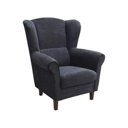 Ušesni fotelj GALA antracit