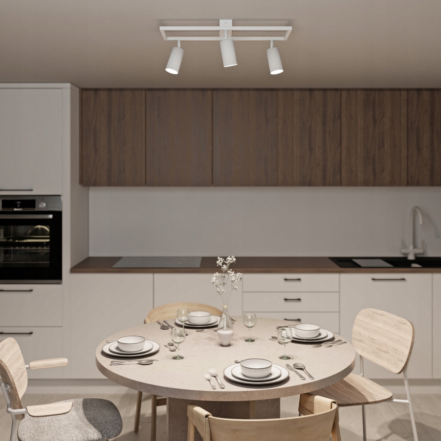 Usmerjena stropna svetilka 3xGU10/30W/230V bela