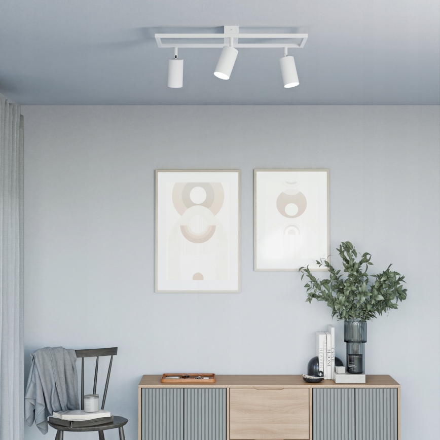 Usmerjena stropna svetilka 3xGU10/30W/230V bela