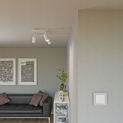 Usmerjena stropna svetilka 3xGU10/30W/230V bela