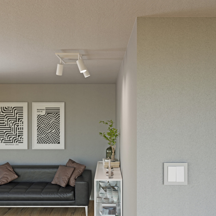 Usmerjena stropna svetilka 3xGU10/30W/230V bela