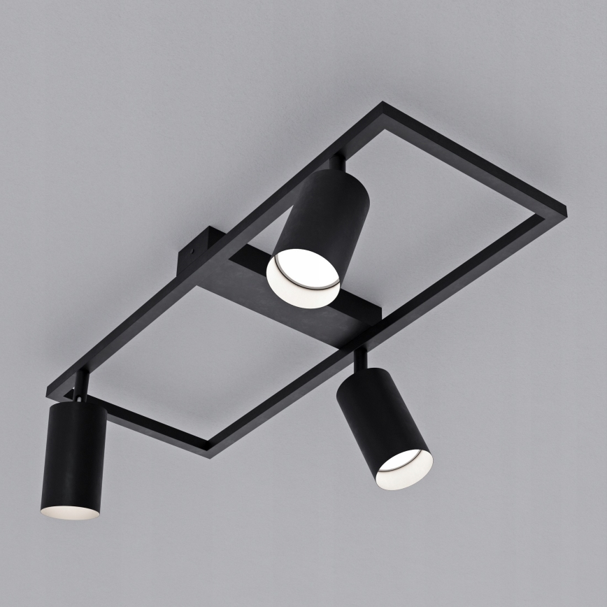 Usmerjena svetilka 3xGU10/30W/230V črna