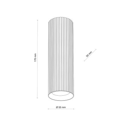 Usmerjeno svetilo TUNE M 1xGU10/10W/230V 17 cm belo