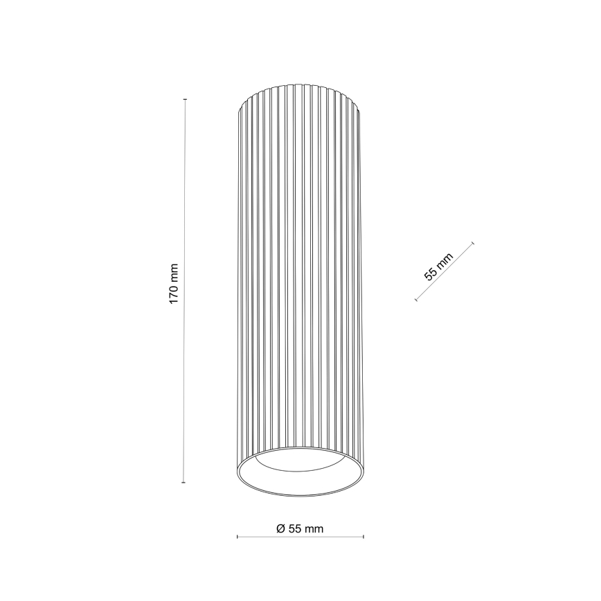 Usmerjeno svetilo TUNE M 1xGU10/10W/230V 17 cm belo