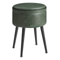 Usnjen tabure CORE, zelen