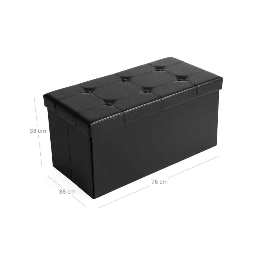 Usnjena klop SULTAN črna