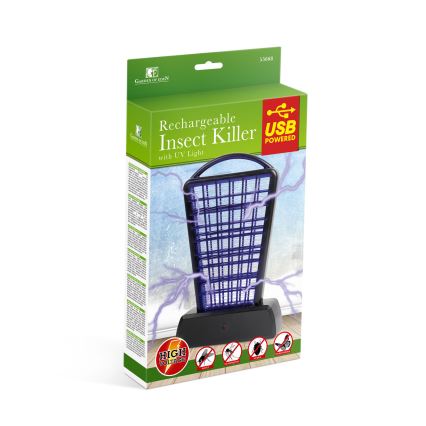 UV lovilec žuželk 1000 mAh/5V črna