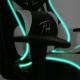 VARR Flash gaming stol z LED RGB osvetlitvijo + Daljinski upravljalnik črna/bela