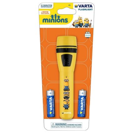 Varta 15610 - LED Otroška baterijska svetilka MINIONS LED/2xAA rumena