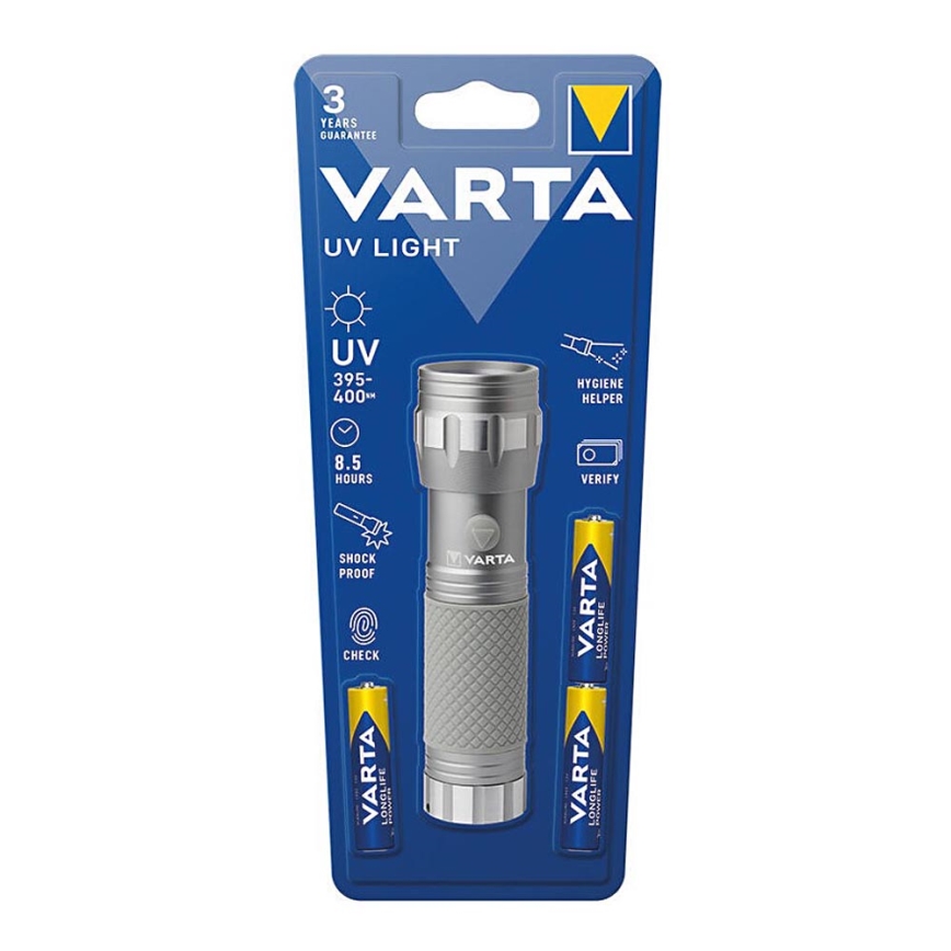 Varta 15638101421 - LED Ročna svetilka UV LIGHT UV/3xAAA