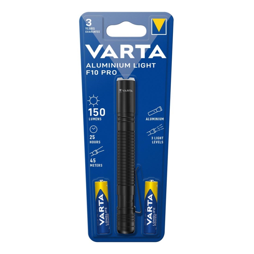 Varta 16606101421 - LED Svetilka ALUMINIUM LIGHT LED/2xAAA