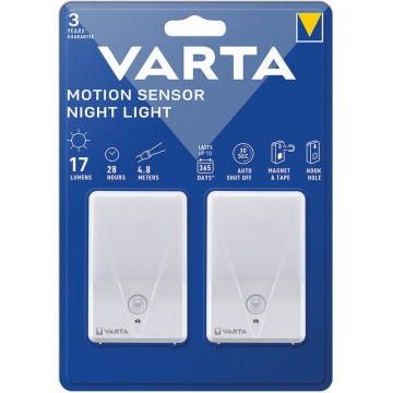Varta 16624101402 - KOMPLET 2x LED orientacijska svetilka s senzorjem NIGHT LIGHT LED/3xAAA