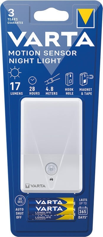 Varta 16624101421 - LED Orientacijska svetilka s senzorjem NIGHT LIGHT LED/3xAAA