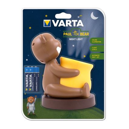 Varta 17501 - LED Otroška projektorska svetilka PAUL 2xLED/3xAA