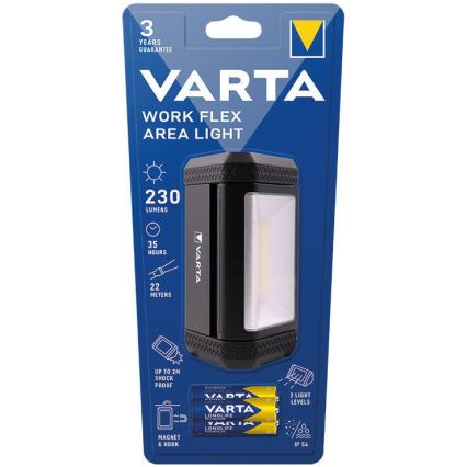 Varta 17648101421 - LED Prenosna svetilka WORK FLEX AREA LIGHT LED/3xAA IP54