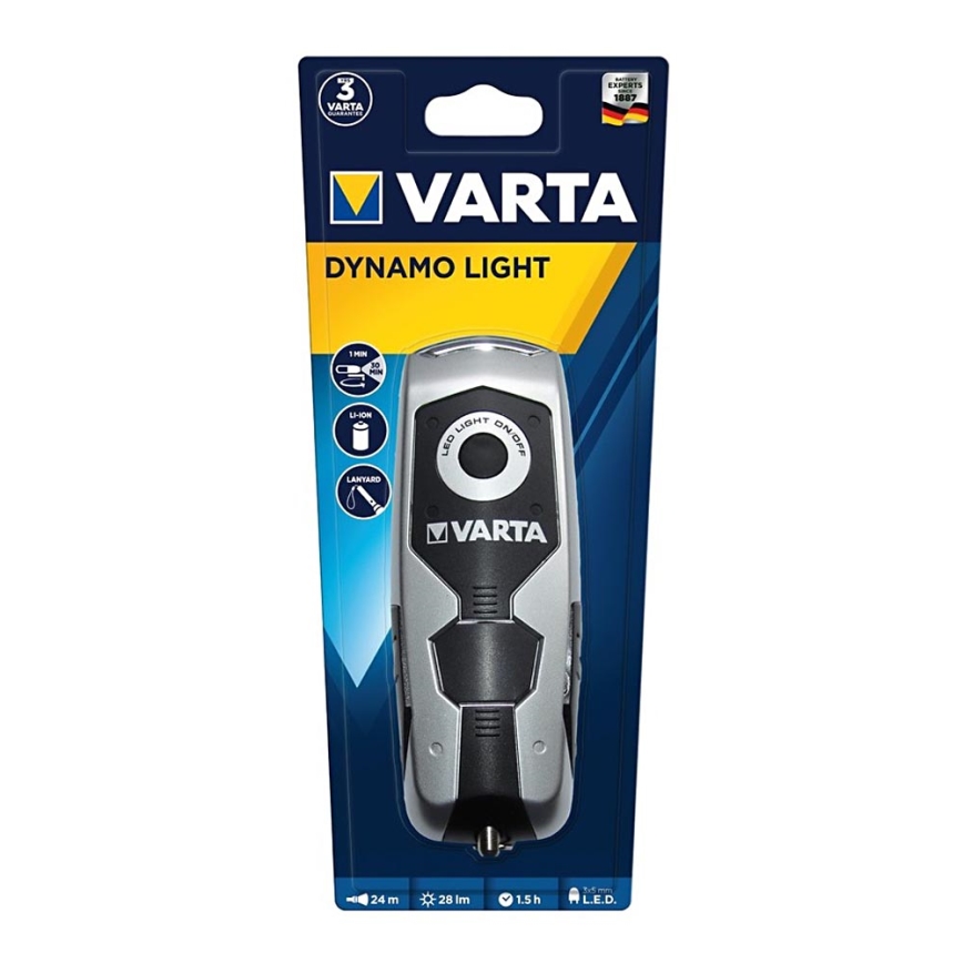Varta 17680101401 - LED Polnilna baterijska svetilka DYNAMO LIGHT LED/120 mAh IPX4