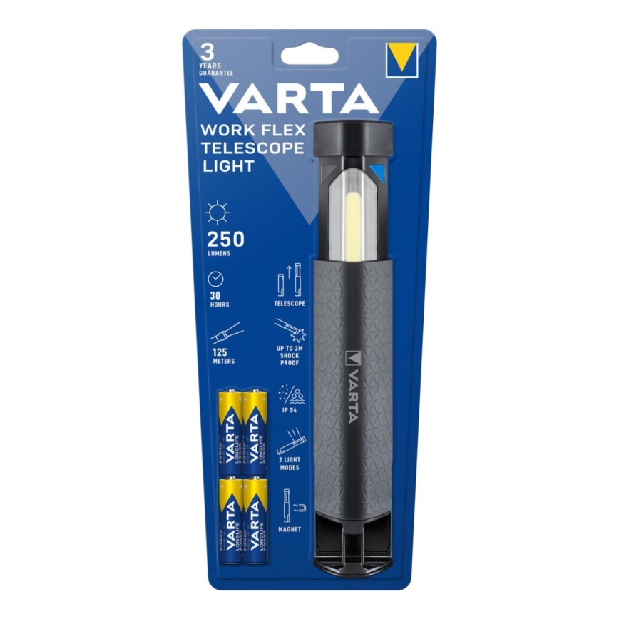 Varta 18646101421 - LED ročna svetilka WORK FLEX LED/4xAA IP54