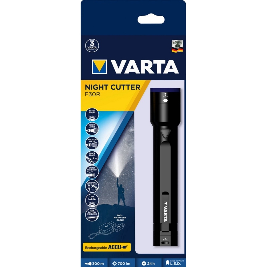 VARTA 18901 - LED Baterijska svetilka USB LED/10W - power bank 2600mAh