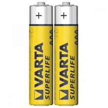 Varta 2003 - 2 kom Cink-ogljikova baterija SUPERLIFE AAA 1,5V