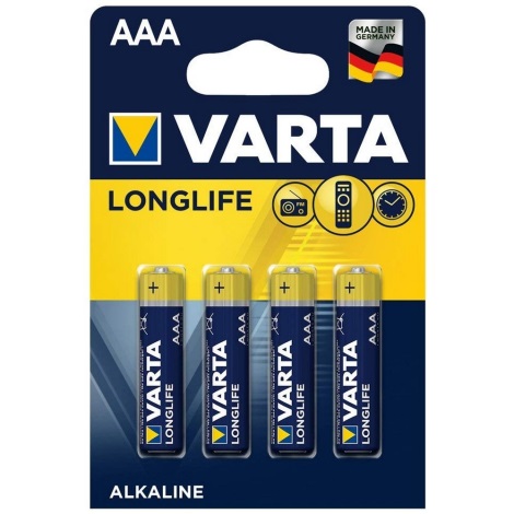 Varta 4103 - 4 kos Alkalna baterija LONGLIFE EXTRA AAA 1,5V