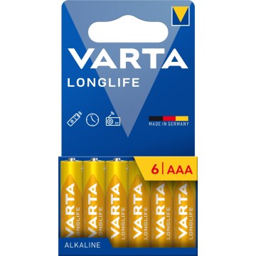 Varta 4103101746 - 6 kom. Alkalna baterija LONGLIFE AAA 1,5V