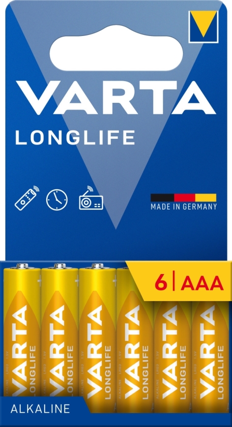 Varta 4103101746 - 6 kom. Alkalna baterija LONGLIFE AAA 1,5V