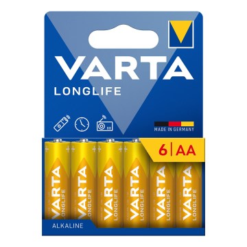 Varta 4106101736 - 6 kom. Alkalna baterija LONGLIFE AA 1,5V
