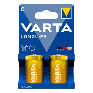 Varta 4114101422 - 2 kom. Alkalna baterija LONGLIFE LR14/C 1,5V