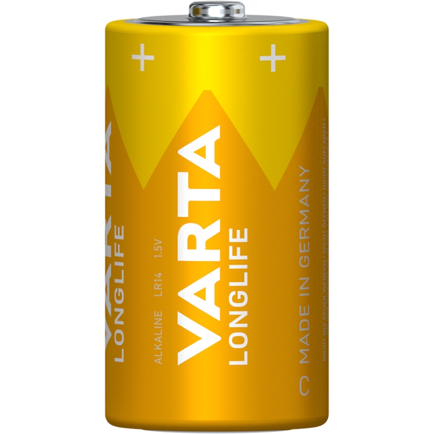 Varta 4114101422 - 2 kom. Alkalna baterija LONGLIFE LR14/C 1,5V