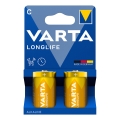 Varta 4114101422 - 2 kos Alkalne baterije LONGLIFE LR14/C 1,5V