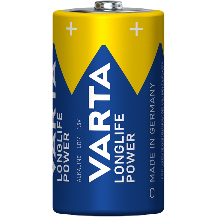Varta 4914121422 - 2 kom. Alkalna baterija LONGLIFE POWER LR14/C 1,5V