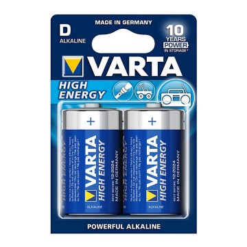 Varta 4920 - 2 kom. Alkalna baterija HIGH ENERGY D 1,5V
