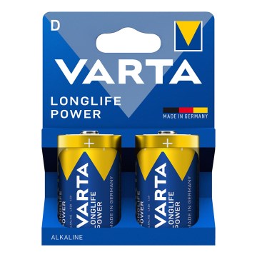 Varta 4920121422 - 2 kom. Alkalna baterija LONGLIFE POWER LR20/D 1,5V