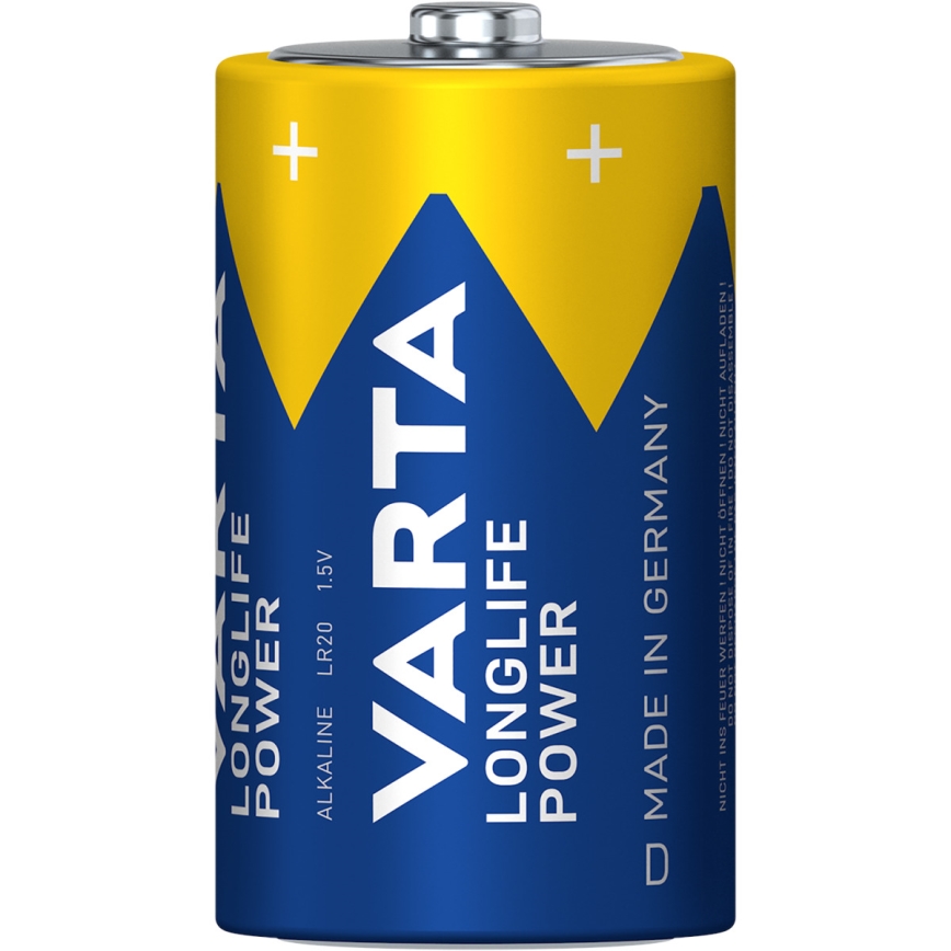 Varta 4920121422 - 2 kom. Alkalna baterija LONGLIFE POWER LR20/D 1,5V