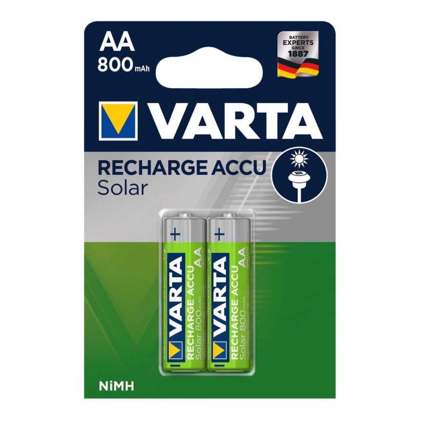 Varta 56736 - 2 kom Polnilna baterija SOLAR ACCU AA NiMH/800mAh/1,2V