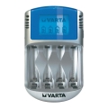 Varta 57070 - Polnilnik baterij LCD 4xAA/AAA 100-240V/12V/5V