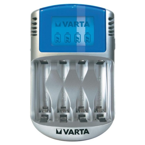 Varta 57070 - Polnilnik baterij LCD 4xAA/AAA 100-240V/12V/5V