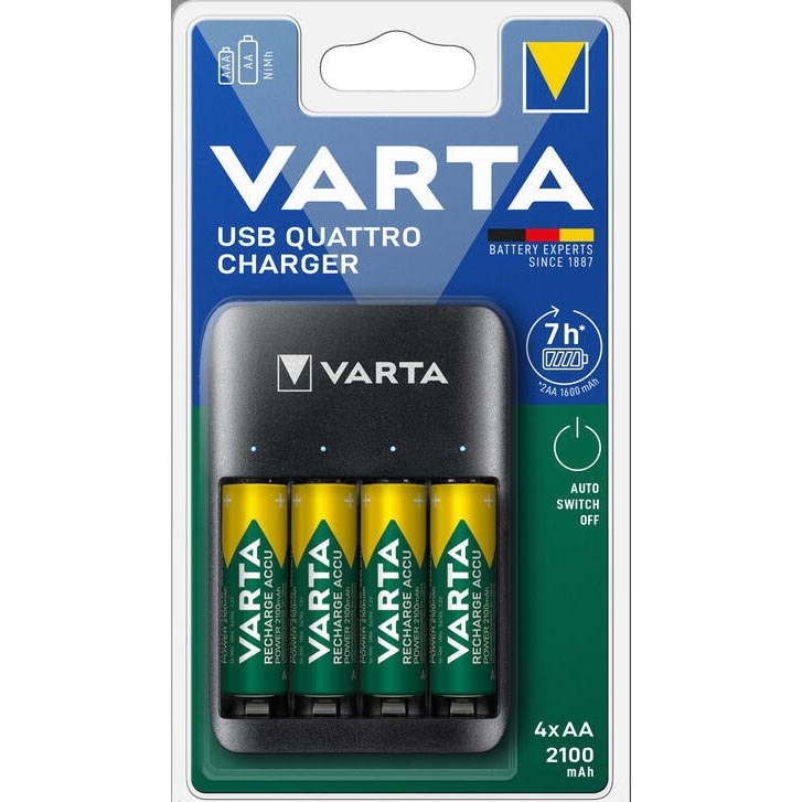 Varta 57652101451 - Polnilnik za baterije 4xAA/AAA 2100mAh 5V