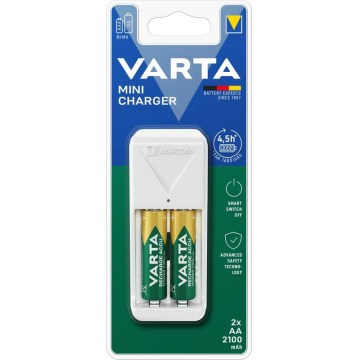 Varta 57656101451 - Polnilec za baterije 2x AA/AAA, 2100 mAh, 230 V