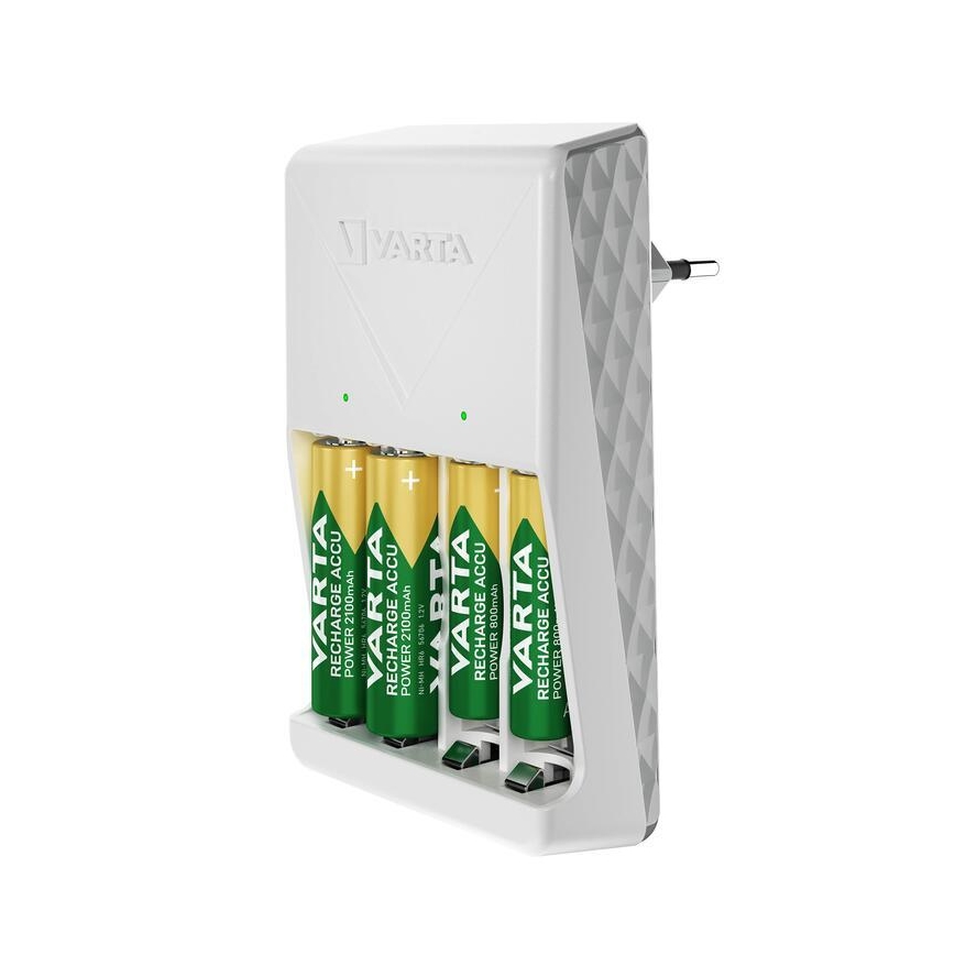 Varta 57657101451 - Polnilnik za baterije 4xAA/AAA 2100mAh 230V