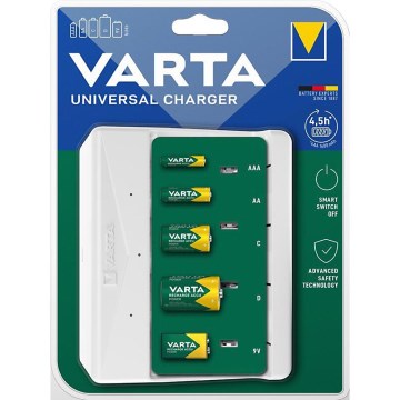 Varta 57658101401 - Polnilec baterij AA/AAA/C/D/5V